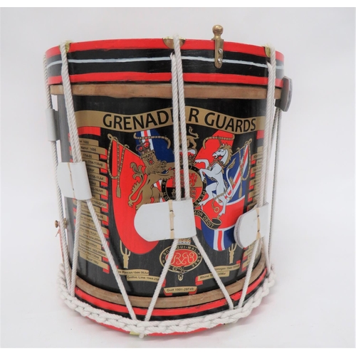 218 - Modern Grenadier Guards Display Drum
wooden bodied drum with QC Grenadier Guard transfer badge, comp... 