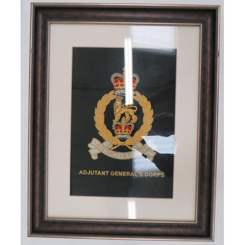 227 - Modern Adjutant General's Corps Bullion Embroidery Panel
bullion embroidery, Queens crown, large reg... 