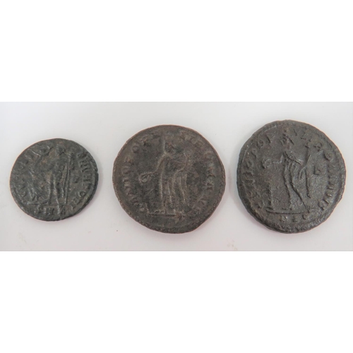 277 - Small Selection of Constantius I
AD 305-306.  3 various coins.