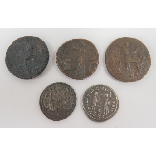 280 - Selection of Various Roman Coins
including Maximianus AD 286 - 305 ... Nero AD 54-68 ...&n... 