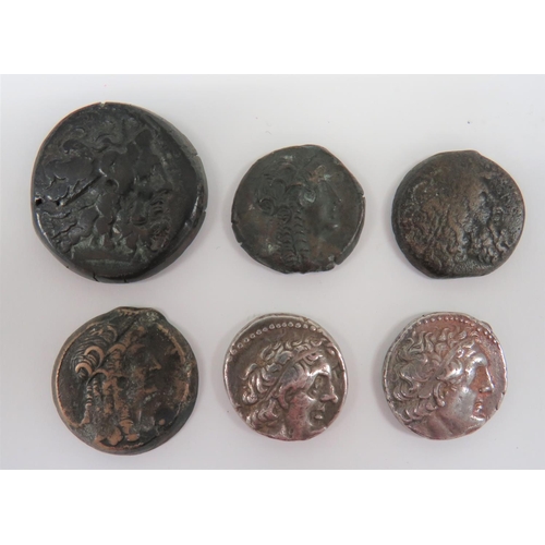 291 - Selection of Ptolemy-Philometer Coins
including Ptolemy VI - Philometer - 180-145 BC ... P... 