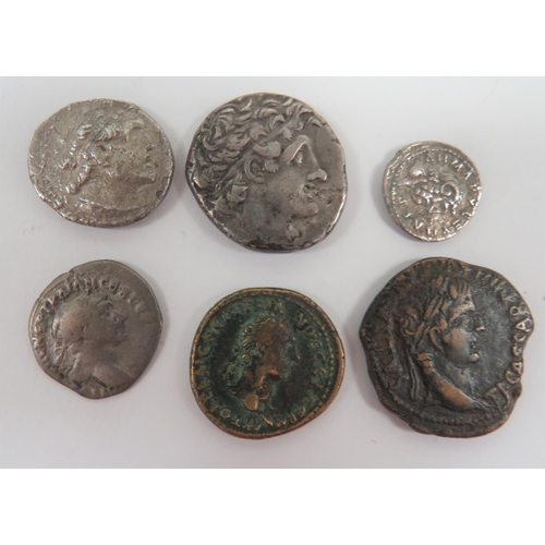 293 - Selection of Various Coins Including Silver Examples
including Trajan - AD 98-117 ... Ptol... 