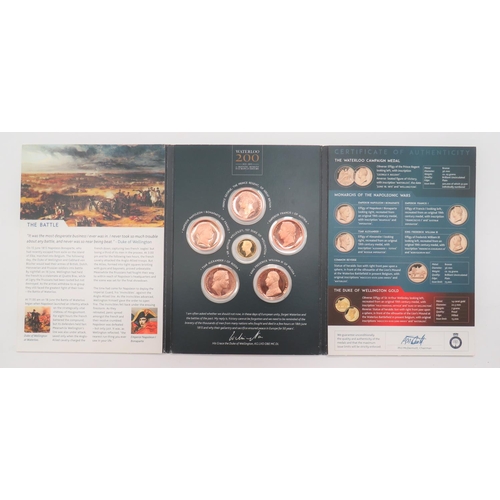 312 - Battle of Waterloo 1815-2015 Commemorative Coins Including Gold
set of 5 bronzed coins, monarchs of ... 