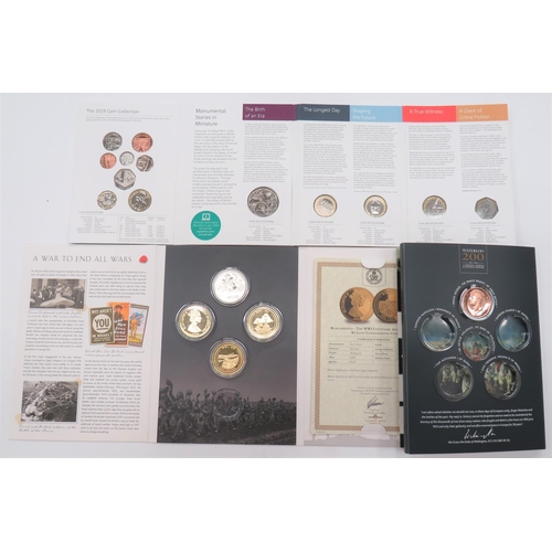 313 - Selection of Royal Mint Unissued Coins
consisting 2019 coin collection, including D-Day landings, We... 