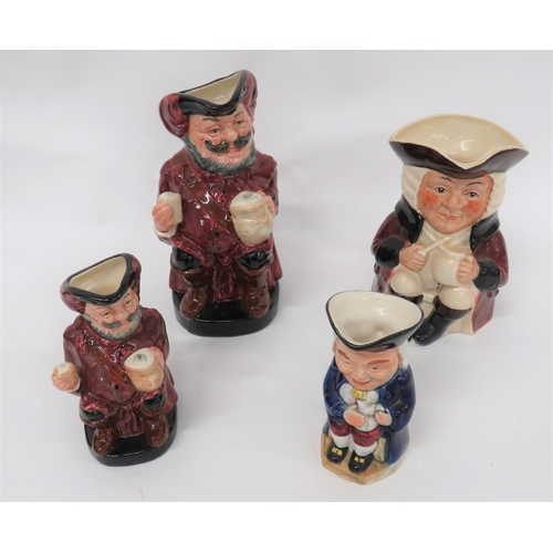 361 - Royal Doulton Falstaff Toby Jugs etcComprising: large size Falstaff seated. … Similar small s... 