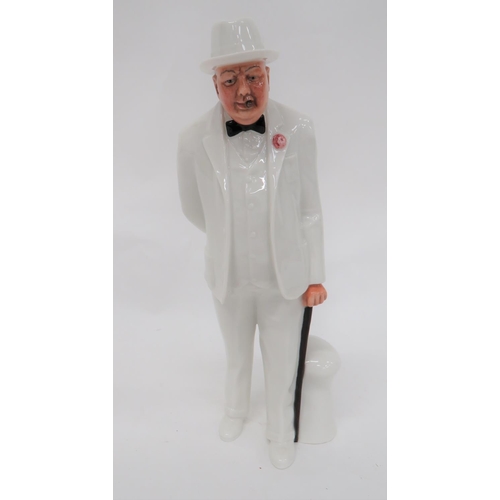 369 - Royal Doulton Sir Winston Churchill Figure.Royal Doulton figure number 3057 modelled by Adrian Hughe... 