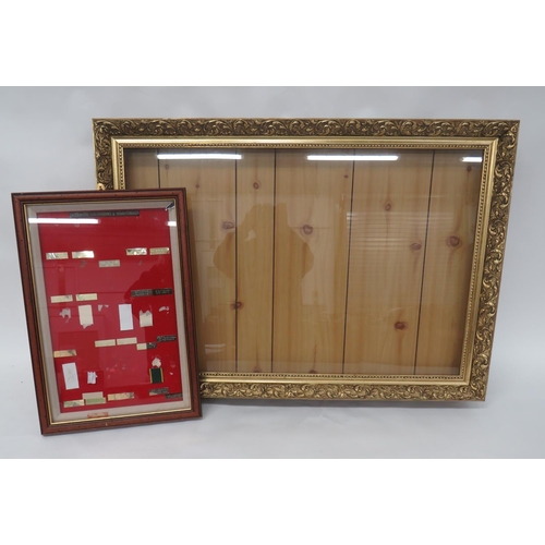 410 - Large Wall Mounted Display Frame. This large modern gilt decorated frame, would be suitable for a di... 