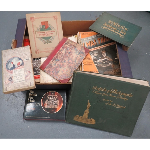 416 - Interesting Selection of Various Books
including The Feathered World Year Book 1912 ... Portfolio of... 