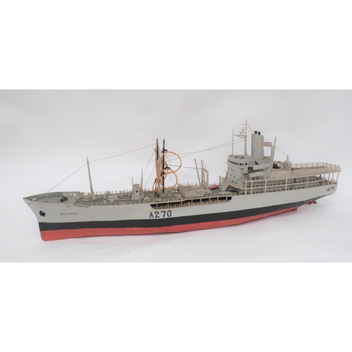 441 - RFA Blue Rover A270 Tanker Ship Model
44 inch, well detailed, composite model.  The upper deck ... 