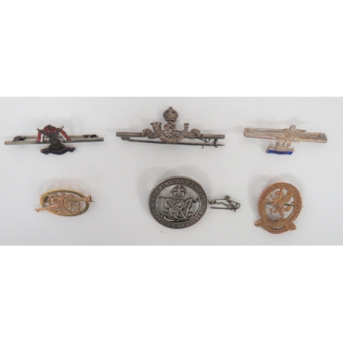 253 - WW2 Combined Operations Silver Regimental Sweetheart Brooch Plus Others. Comprising: Silver & en... 