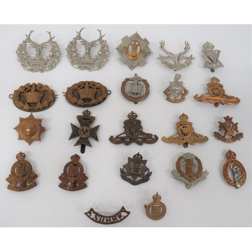 259 - British Army Cap Badges etc. Including: 2x Gordon Highlanders. ... Seaforth Highlanders. .... The Ro... 