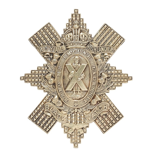 76 - Scottish. 4th, 5th, 6th & 7th Bns. Black Watch (Royal Highlanders) post 1908 glengarry badge.  Good ... 