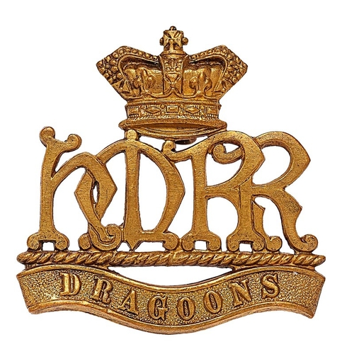 188 - Her Majesty's Reserve Regiment of Dragoons Boer War cap badge circa 1900-01. Good scarce die-stamped... 