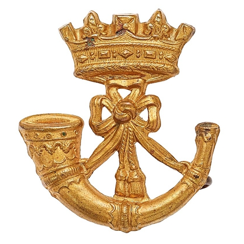 326 - Duke of Cornwall's Light Infantry Victorian cap badge circa 1896-1900.   Good scarce die-stamped bra... 