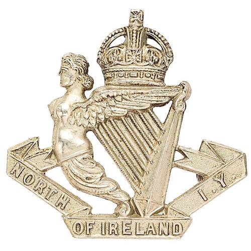 379 - Irish. North of Ireland Imperial Yeomanry Edwardian cap badge circa 1902-08.  Fine scarce die-stampe... 