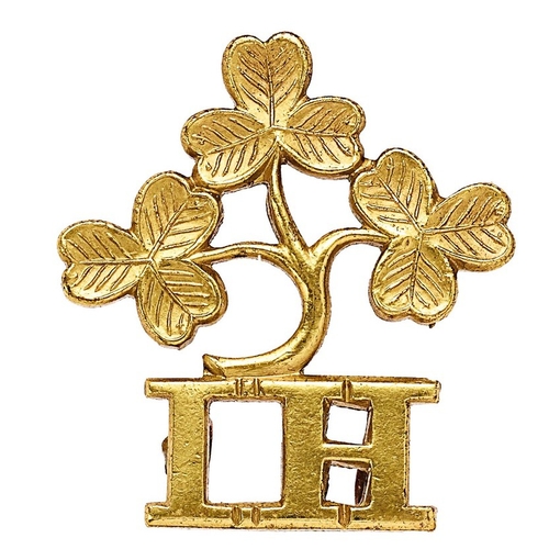 469 - 29th Battalion (Irish Horse) Imperial Yeomanry cap badge.  Good scarce die-cast brass spray of three... 