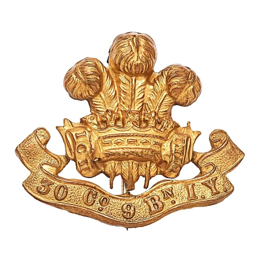 476 - Welsh. 30th (Pembrokeshire) Company, 9th Battalion Imperial Yeomanry Boer War slouch hat badge.  Goo... 