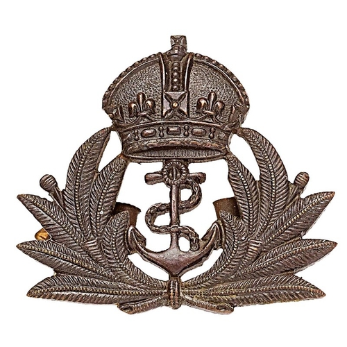 565 - Royal Naval Division Officer RND OSD field service cap badge circa 1915-18. Fine rare small (2.9 mm)... 