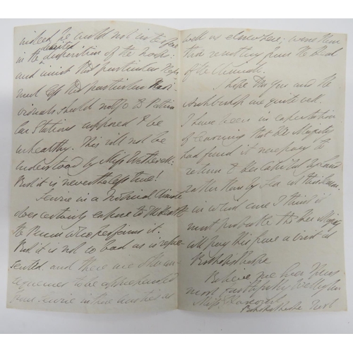 182 - 1842 Dated Handwritten Letter Signed By Duke of Wellington
three page, handwritten letter to Miss Ha... 