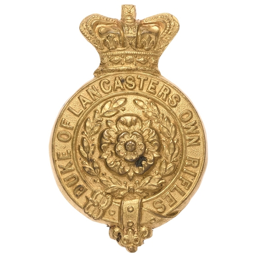 107 - 2nd Royal Lancashire Militia (Duke of Lancaster's Own Rifles) Victorian OR's glengarry badge circa 1... 