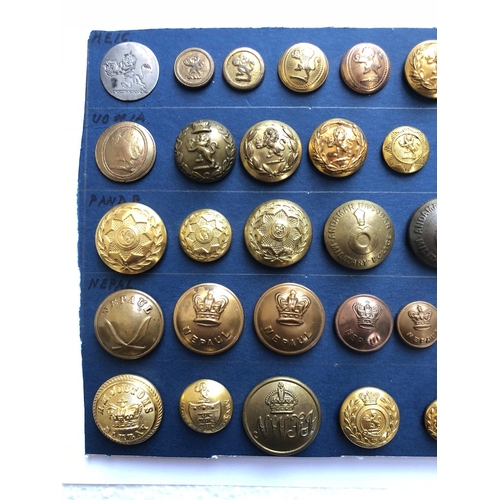 165 - 56 East India Company etc. buttons.  Superb selection of different types, predominantly Victorian Of... 