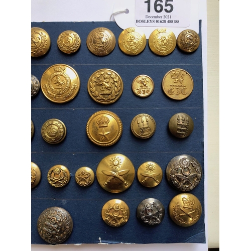 165 - 56 East India Company etc. buttons.  Superb selection of different types, predominantly Victorian Of... 