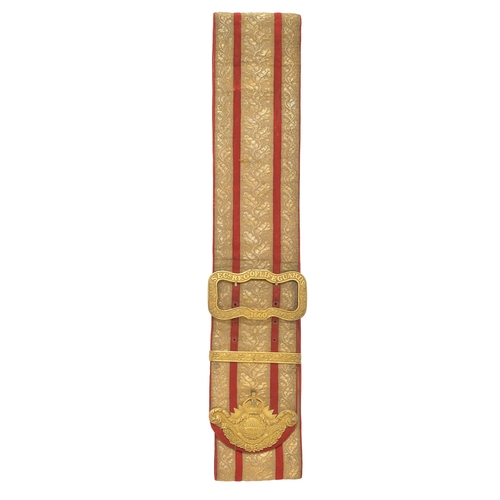 193 - Second Regiment of Life Guards Standard/Guidon Bearers Belt. A rare pre 1922 example of the ceremoni... 