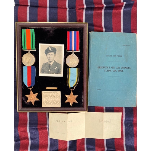 218 - WW2 RAF Bomber Command Aircrew Europe Medal Group of Medals. Attributed to Leonard Tandy who served ... 