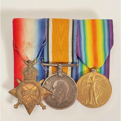 229 - WW1 York & Lancs Regiment Group of Three Medals. Awarded to 3-3758 CPL T. NEWSOME YORKS & LA... 