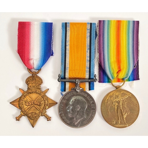 235 - WW1 Manchester Pals Underage Jewish Soldiers Group of Three Medals. Awarded to 11074 Private Ronald ... 