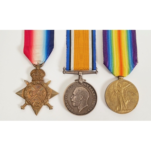 256 - WW1 Kings Own Scottish Borderers Group of Three Medals Awarded to 13138 CPL J EDGAR KOSB. Comprising... 