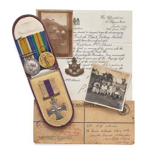 279 - WW1 2/6th Notts & Derby Regiment Military Cross Casualty Group of Medals. Awarded to Captain Fra... 