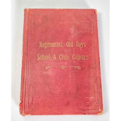 310 - Tailors reference book of regimental colours.  A valuable foolscap reference book entitled Regimenta... 