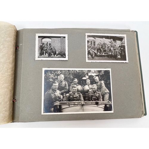 399 - German Third Reich 1936 Infantry Regiment 67  Photograph Album.  The front is embossed with a German... 