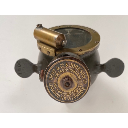 444 - WW1 RFC RNAS Aircraft Compass. A good example of the Air Compass Type 5/17. Made by Dent & Johns... 