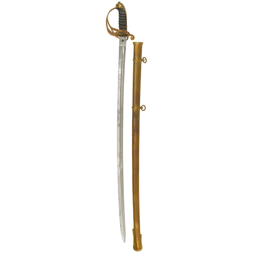 455 - 1822 / 46 Pattern Sword for General and Staff Officers.  A good example, the single edged slightly c... 