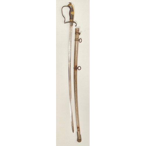 472 - WW1 Period Turkish Officer Sable Sword.  This example, closely follows the Imperial German pattern. ... 