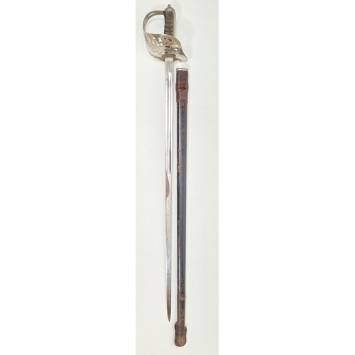 479 - George V Infantry Officers Sword. A good example of the regulation pattern. The blade with faint eng... 