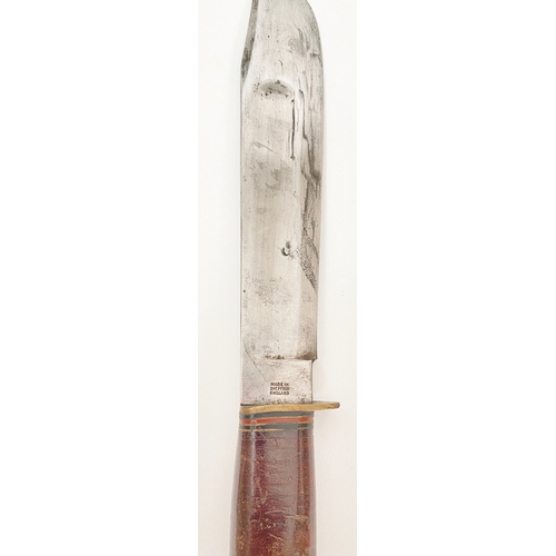 499 - Royal Marines Attributed William Rodgers Fighting Knife and Ephemera.  Attributed to Marine Arthur J... 