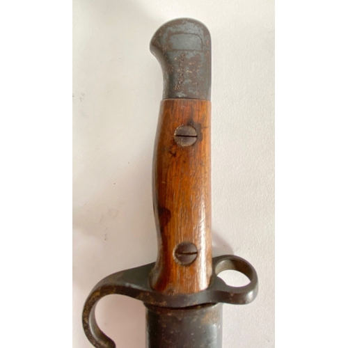 503 - WW1 3rd Bn Durham Light Infantry 1907 Hooked Quillon Bayonet. A good example with date stamp for Oct... 