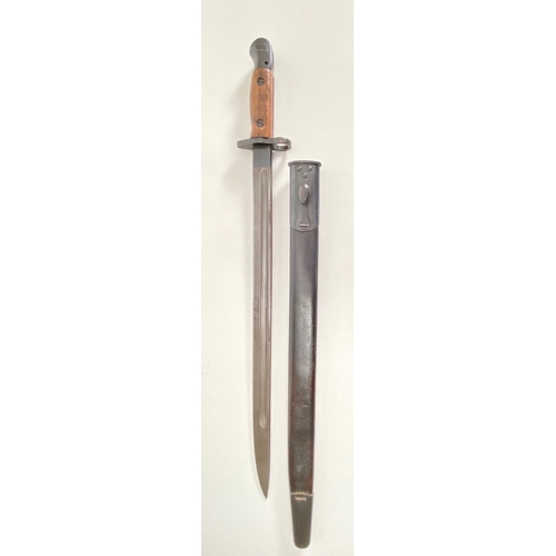 504 - WW1 1915 Dated 1907 Bayonet by Remington.  A good clean example the forte of the blade stamped Remin... 