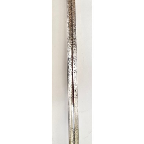 168 - 2nd Life Guards Officers state sword of Lt. Col. Sir Morgan Crofton Bt. A scarce Edward VII period e... 