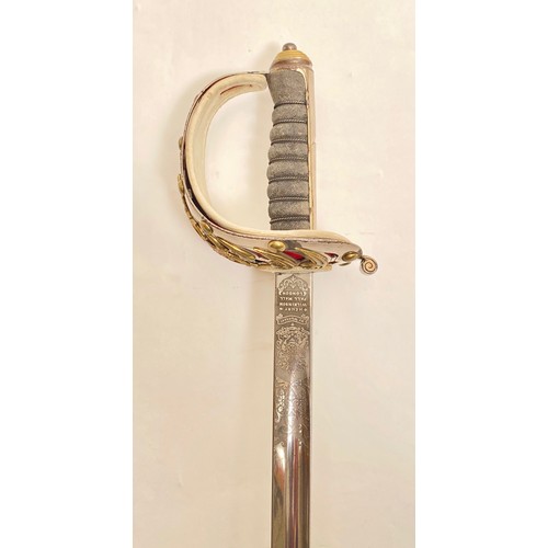 465 - 1st Life Guards Officer state sword of Robert Lindsay Lloyd OBE MC A scarce George V period example ... 