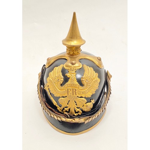 434 - Imperial German. WW1 Prussian Dragoon Pickelhaube. A very good example with the Light Dragoon patter... 