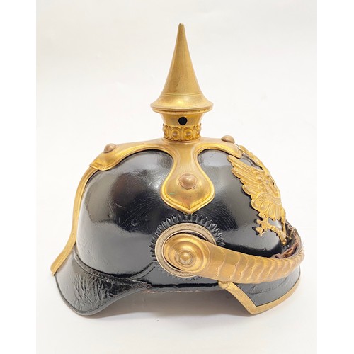 434 - Imperial German. WW1 Prussian Dragoon Pickelhaube. A very good example with the Light Dragoon patter... 