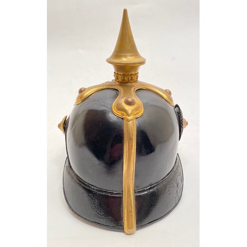 434 - Imperial German. WW1 Prussian Dragoon Pickelhaube. A very good example with the Light Dragoon patter... 