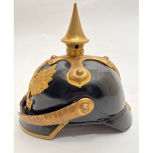 434 - Imperial German. WW1 Prussian Dragoon Pickelhaube. A very good example with the Light Dragoon patter... 