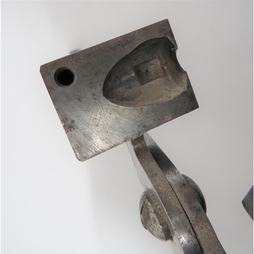 279 - Mid 19th Century W.D Issue Belted Slug Bullet Mould
steel pincer mould with rectangular block end.  ... 