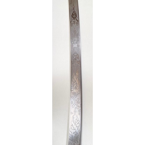 96 - Victorian General Officer’s 1831 pattern Mameluke hilted Sword.A good and scarce example. The blade ... 