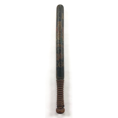 Victorian East & West India Dock Company London Constable’s Painted Police Truncheon.